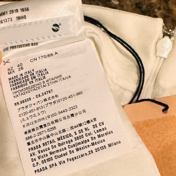 Miu Miu White Denim Mini Skirt With Floral Trim size 40 - Picture 13 of 14